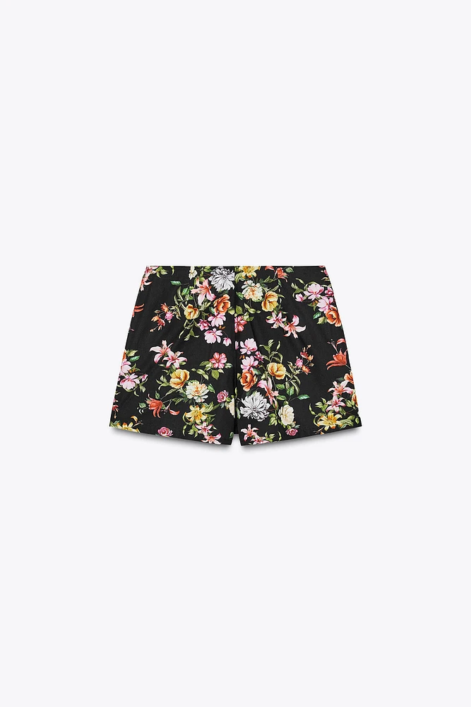 FLORAL PRINT SHORTS