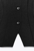 TOP GILET INTERLOCK