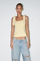 TOP ÉLASTIQUE LACETS