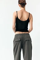ELASTIC WAIST PANTS