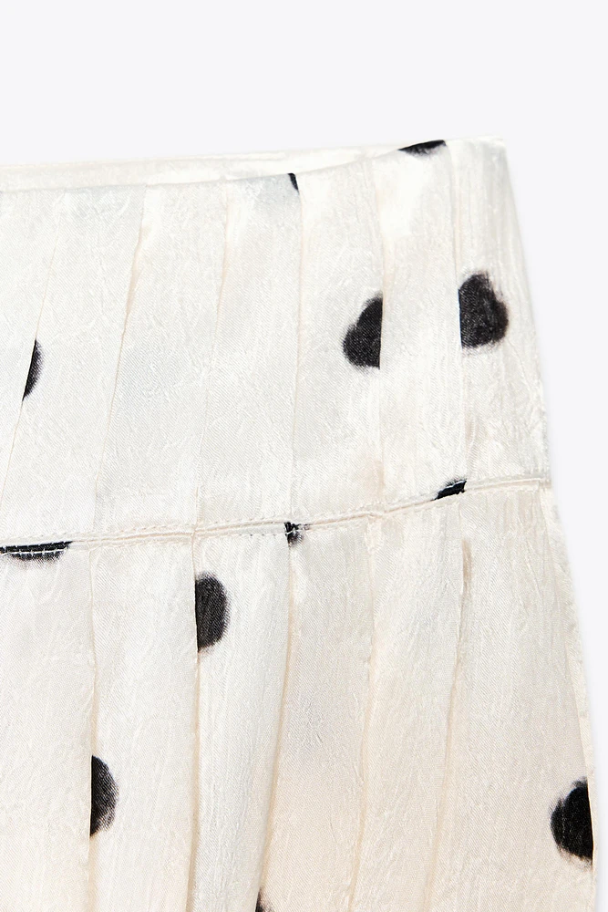 ZW COLLECTION POLKA DOT MIDI SKIRT