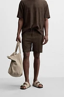 RELAXED FIT JACQUARD SHORTS