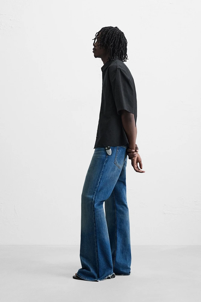 COTTON LINEN JACQUARD SHIRT
