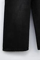 SLIM WAIST WIDE LEG JEANS