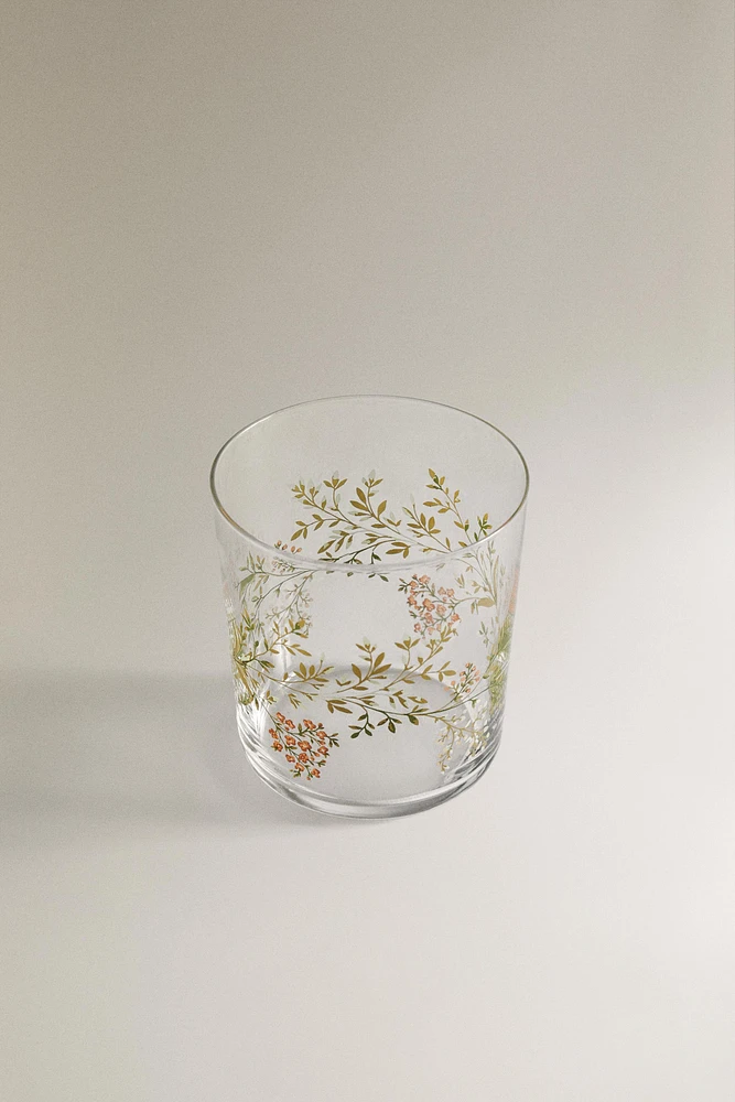 TRANSFER GLASS TUMBLER
