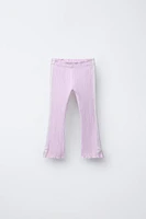 PANTALON FLARE À BANDE LATÉRALE AVEC LAÇAGE