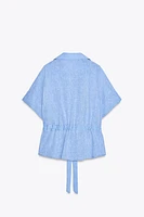 LINEN SAFARI SHIRT