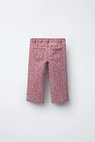 FLORAL TWILL CULOTTES