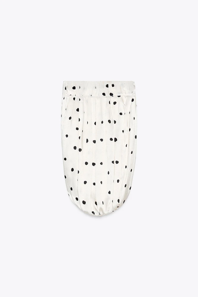 ZW COLLECTION POLKA DOT MIDI SKIRT