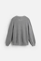 RELAXED FIT STRUCTURE SWEATER