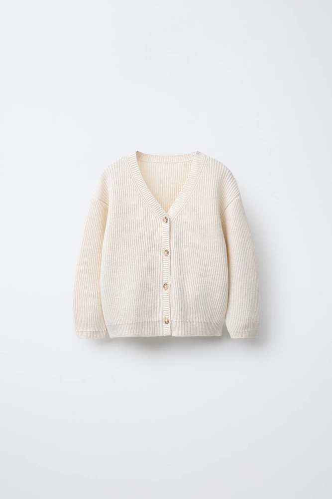 GILET EN MAILLE CÔTELÉE