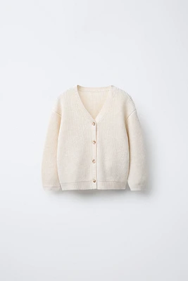 GILET EN MAILLE CÔTELÉE