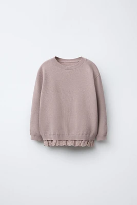 PULL EN MAILLE DENTELLE