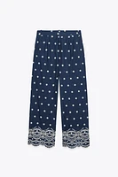PANTALON JUPE-CULOTTE BROD