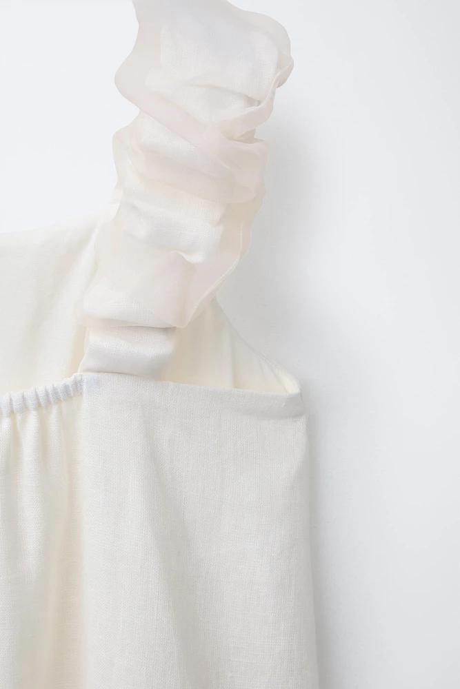 ROBE 100 % LIN ORGANZA