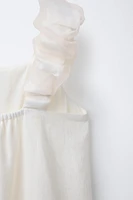 ROBE 100 % LIN ORGANZA