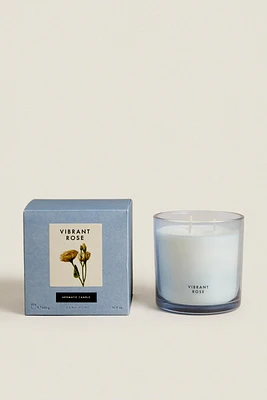 (400 G) VIBRANT ROSE SCENTED CANDLE