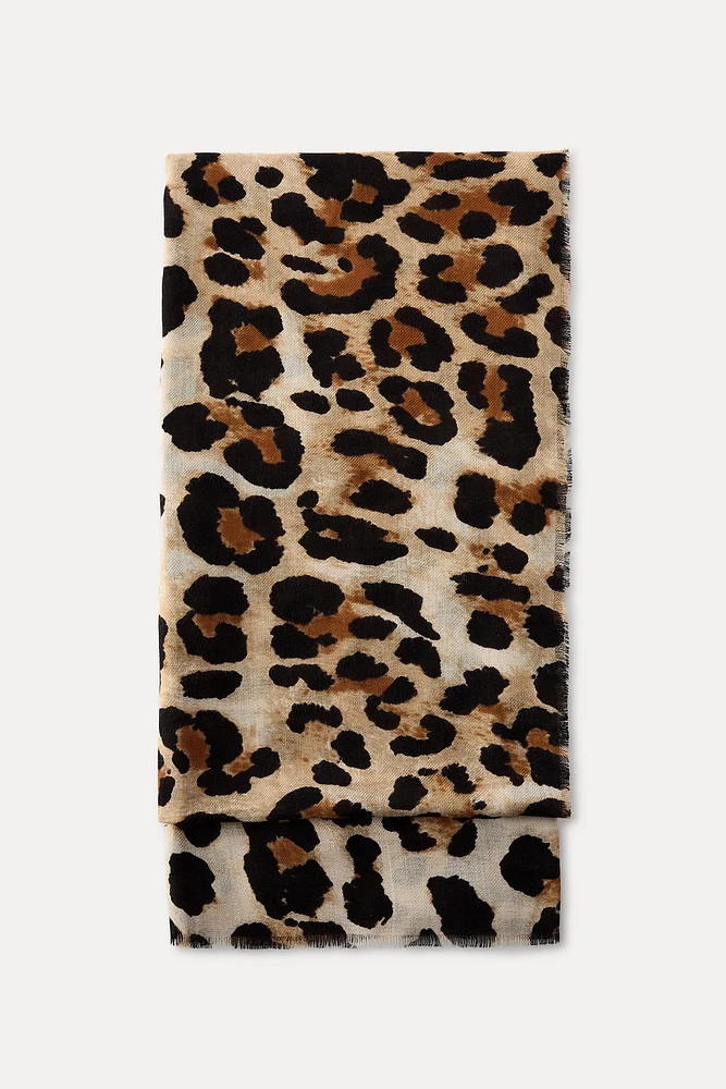 ANIMAL PRINT HANDKERCHIEF