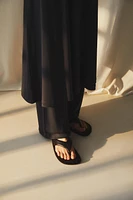 COMFORT FLAT LEATHER SANDALS