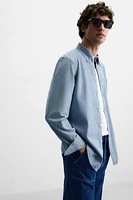 CHEMISE STRUCTURE CHAMBRAY