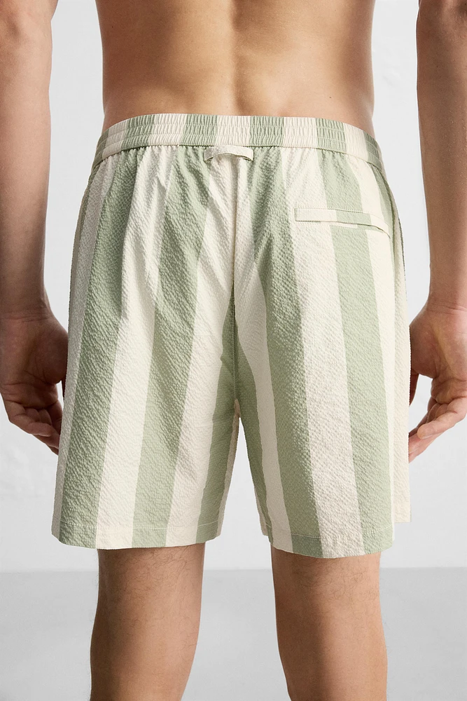 MAILLOT DE BAIN CLASSIQUE À RAYURES
