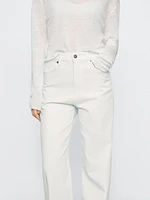 Jean large taille haute