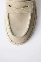 MOCASSINS SPORT EN DAIM