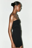 INTERLOCK STRAPLESS DRESS