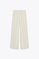 PLEATED WIDE LEG PANTS
