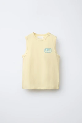 T-SHIRT SANS MANCHES LOGO