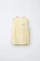 T-SHIRT SANS MANCHES LOGO