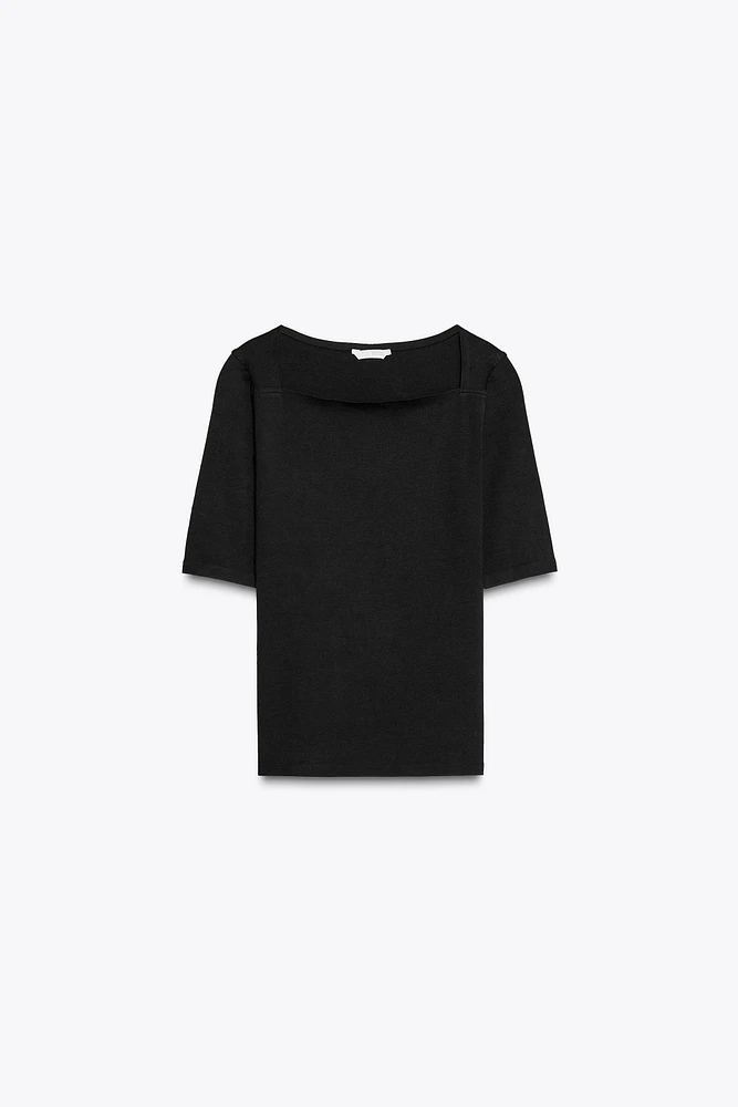 SQUARE NECK SHIRT