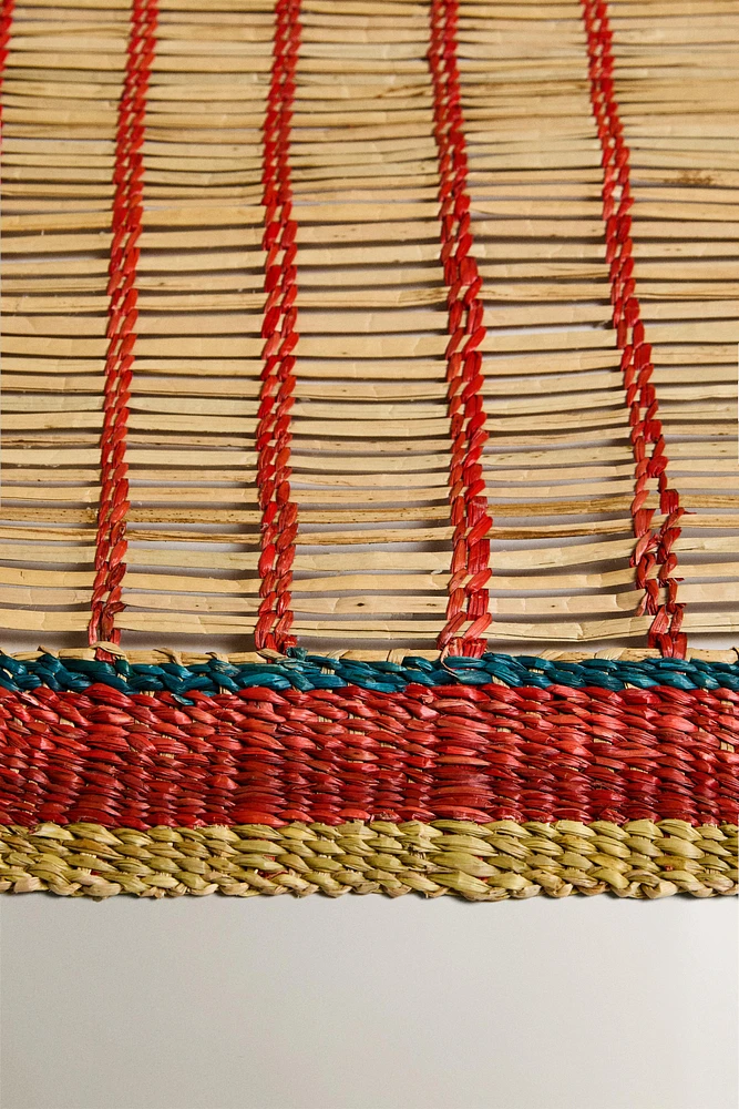 WOVEN STRAW RUNNER RUG