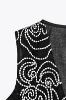 EMBROIDERED LACE BLOUSE
