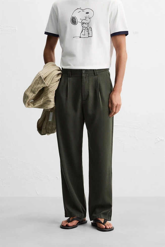 PANTALON LYOCELL PLIS