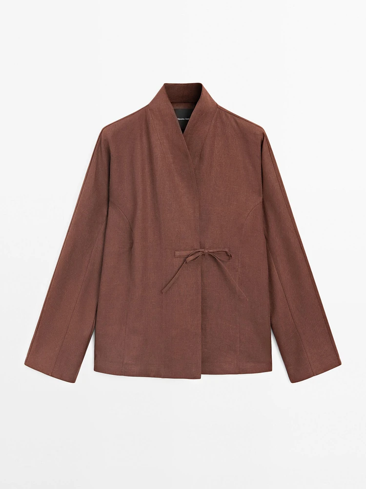 Kimono fluide 100 % lin