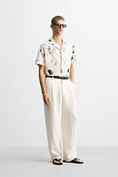 CHEMISE ÉLASTIQUE À IMPRIMÉ FLORAL