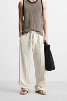 JACQUARD STRIPED PANTS