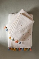SERVIETTE DE BAIN ENFANT POMPONS