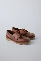 LEATHER BOAT SHOES