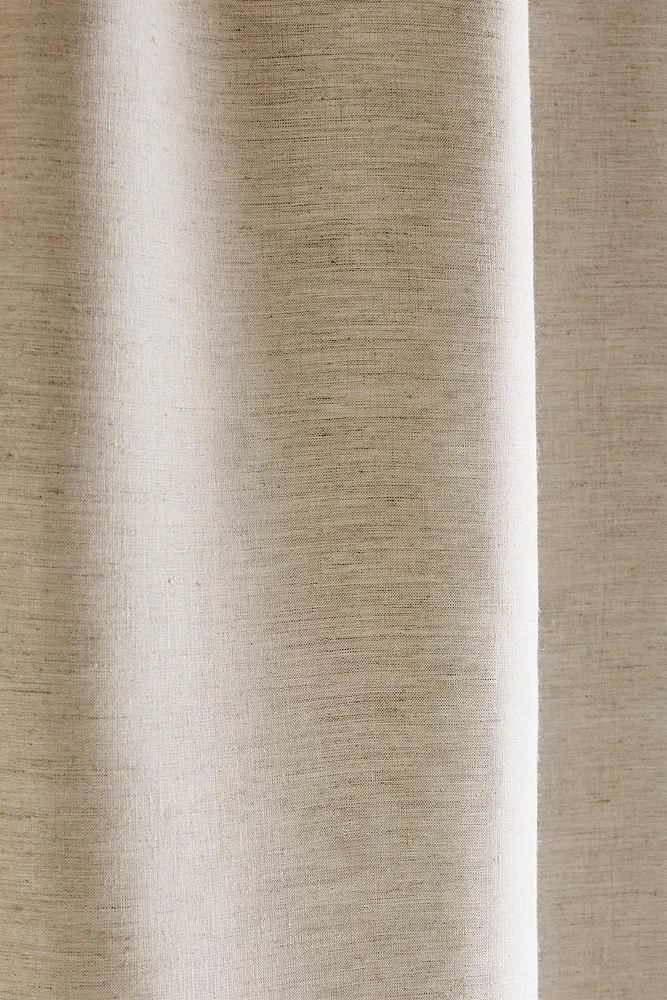 TRANSLUCENT LINEN SHOWER CURTAIN