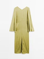 Robe kimono fluide satinée - STUDIO