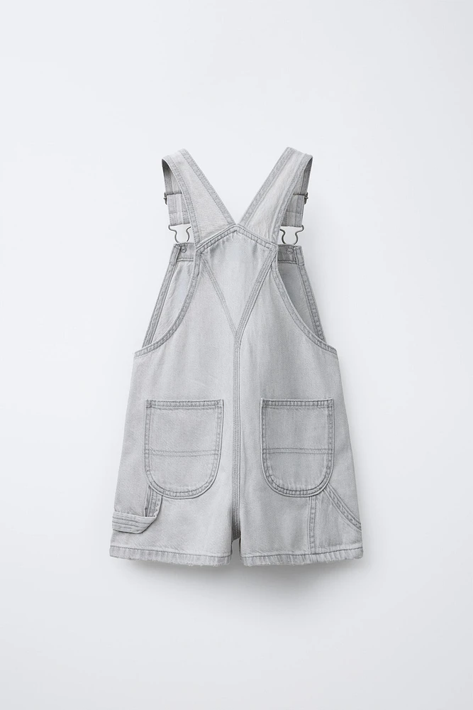 SALOPETTE SHORT EN DENIM