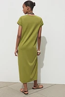 WASHED MIDI DRESS