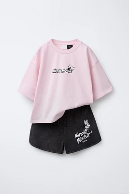 ENSEMBLE T-SHIRT ET BERMUDA MINNIE MOUSE © DISNEY