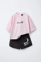 ENSEMBLE T-SHIRT ET BERMUDA MINNIE MOUSE © DISNEY
