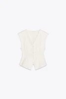 INTERLOCK KNIT VEST TOP