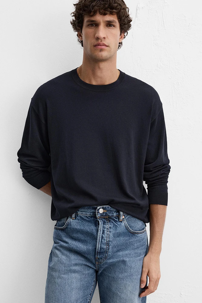 BASIC VISCOSE BLEND SWEATER