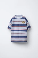 PATCH STRIPED T-SHIRT