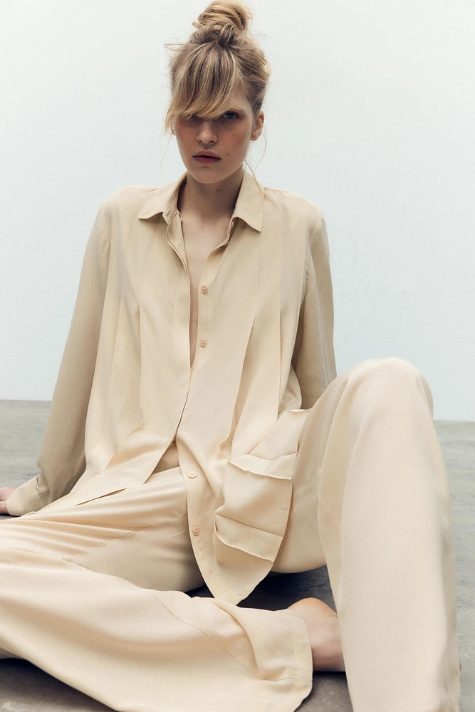 CHEMISE VISCOSE 100 % PLIS